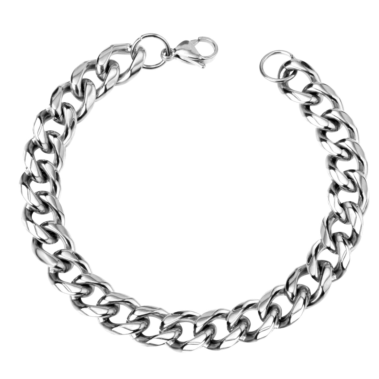 Fashion 10mm Stainless Steel Chain Bracelet For Women asonjewelry
